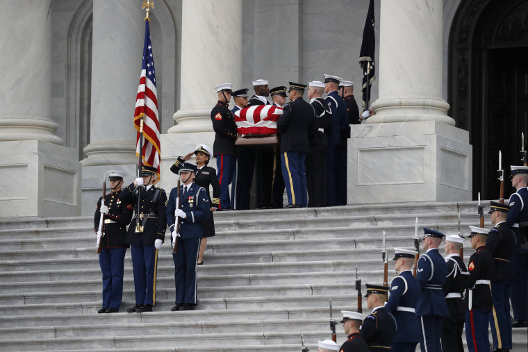 George H.W. Bush eulogized by son at funeral: 'The brightest of a ...