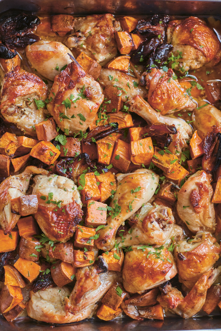 Julia Turshen's Celebration Chicken with Sweet Potatoes and Dates