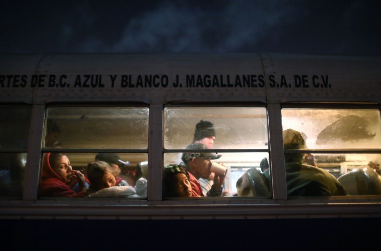 Image: ***BESTPIX*** Immigrant Caravan Members Continue To Gather At U.S.-Mexico Border Waiting To Apply For Asylum