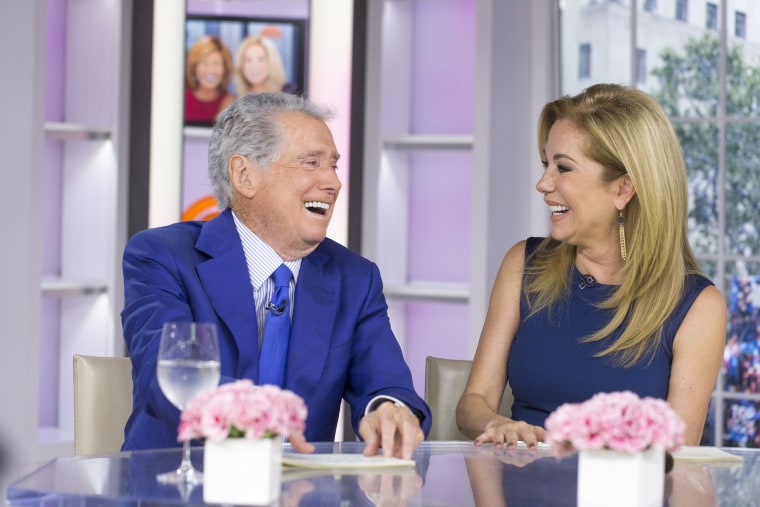 Image: Kathie Lee Gifford Regis Philbin at the desk in Studio 1A