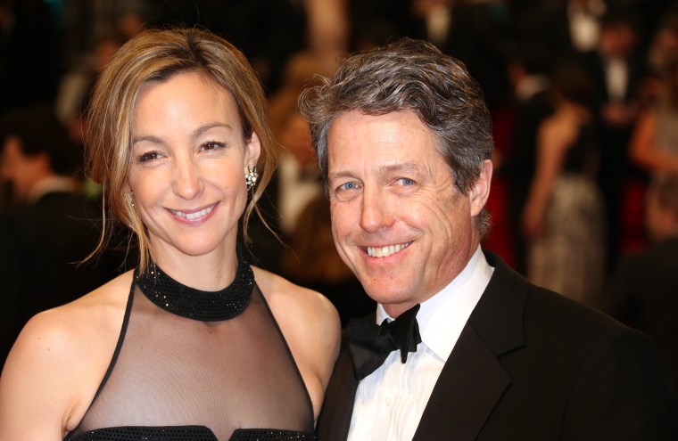 Hugh Grant (R) and Anna Elisabet Eberstein