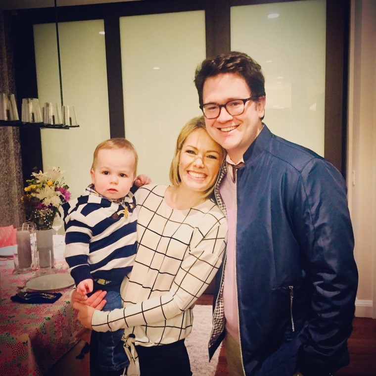Dylan Dreyer with husband, Brian Fichera, and their son Calvin