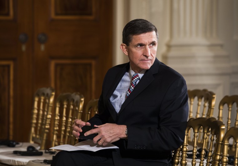 Image: US National Security Advisor Michael Flynn faces questions over contact with Russia