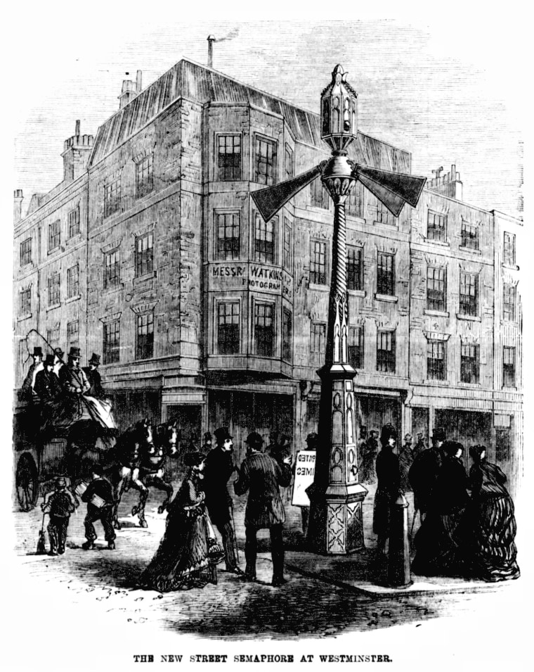 Image: The world's first traffic light was put up on Dec. 10, 1868