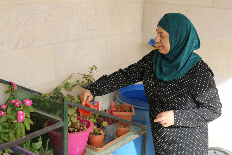 Image: Khawla Qisi at her home in Amman