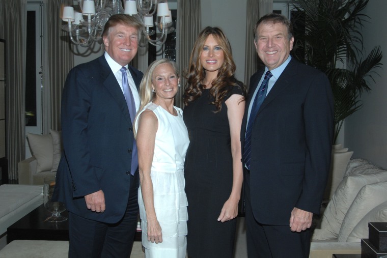 Image: Donald Trump, Karen LeFrak, Melania Trump and Richard LeFrak attend an American Ballet Theatre event in New York in 2007.