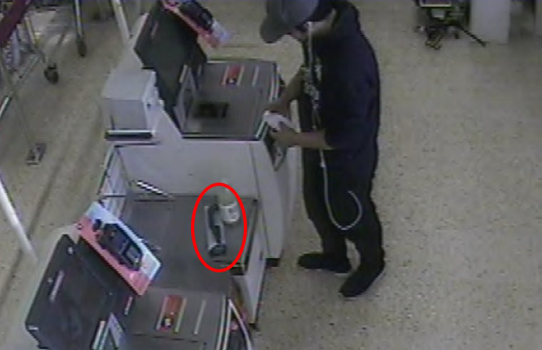 Mohiussunnath Chowdhury shopping for a knife sharpener in Sainsbury's on the day of the attack in August 2017.