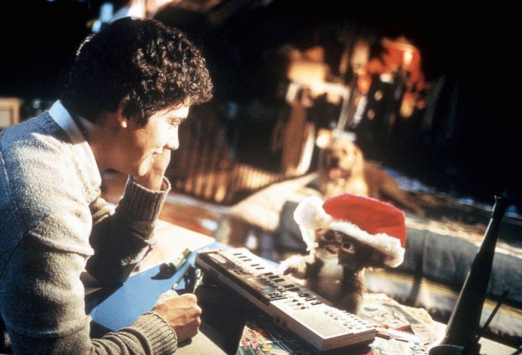 GREMLINS, Zach Galligan, Gizmo, 1984, (c)Warner Bros./courtesy Everett Collection