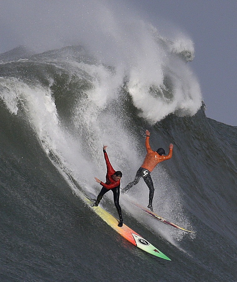 Pro surfers to test mettle as massive waves aim for California