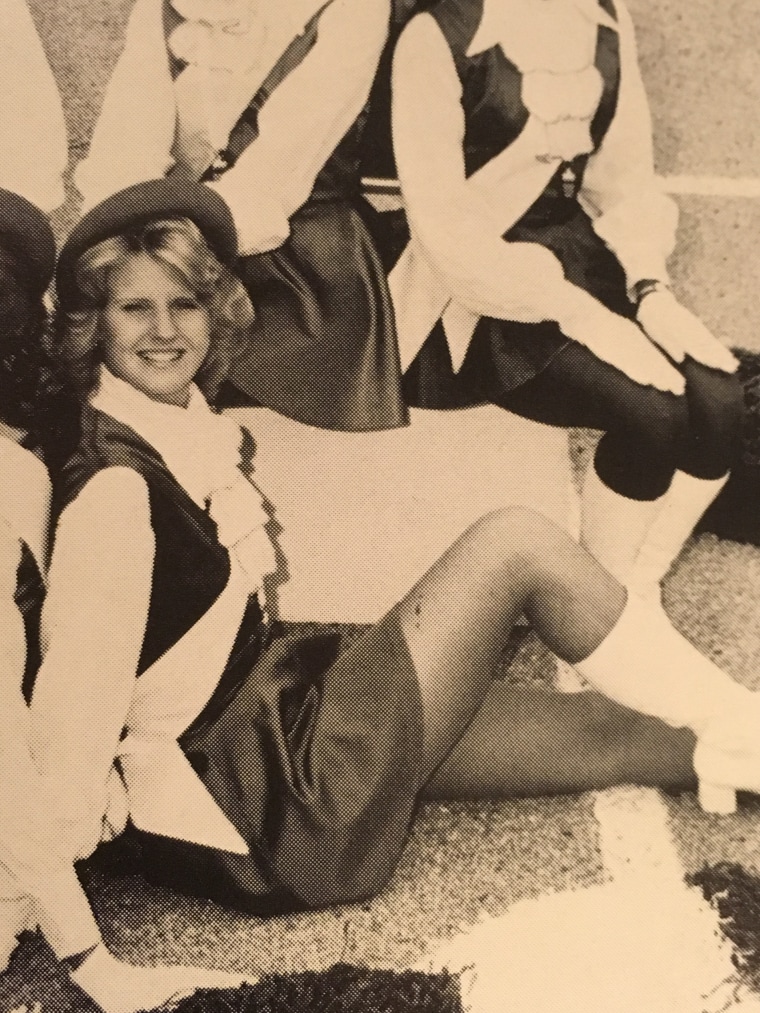 Angela Ewert on the Drill Team