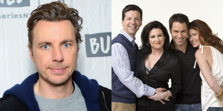 Dax Shepard, left, is opening up about being "canned" from a guest-starring role on "Will &amp; Grace" last year.
