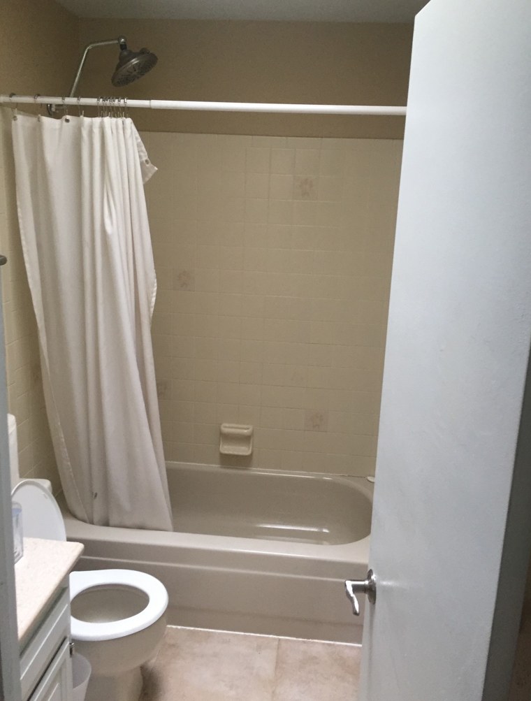 Bathroom before and after