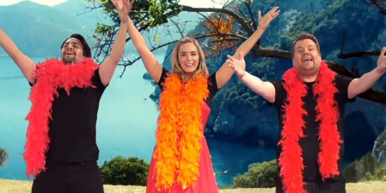 James Corden did another 22 musicals in 12 minutes with Emily Blunt and Lin-Manuel Miranda