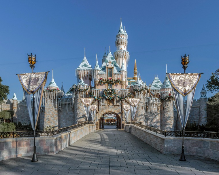 Sleeping Beauty's Winter Castle During the Holidays