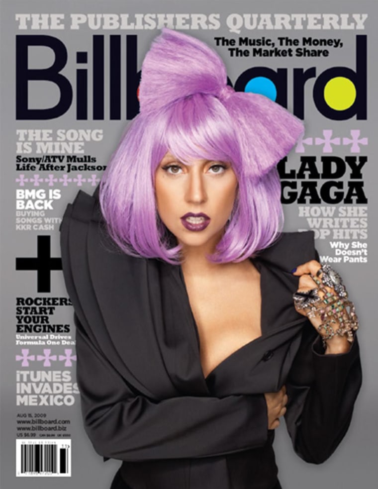 Lady Gaga on cover of August 2009 Billboard magazine