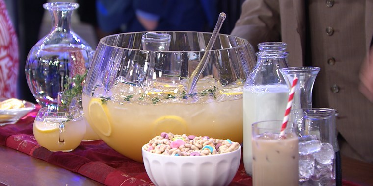 Joaquin Simo's French 75 + Hangover Helper + Mamrie Hart's Party Thyme Punch + Cereal Killer Cocktail