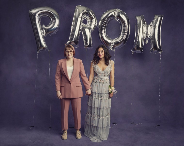 Caitlin Kinnunen and Isabelle McCalla in \"The Prom\"