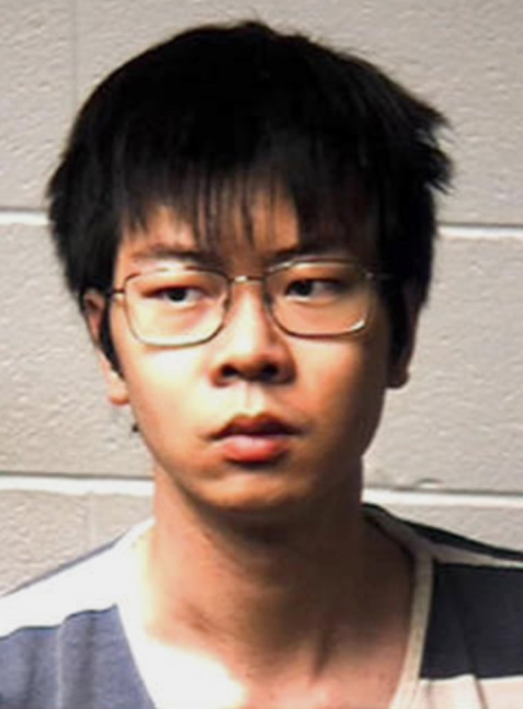 Image: Yukai Yang is accused of trying to poison his roommate to death and vandalizing the victim's possessions with racist graffiti.