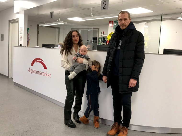 Image: Alexey Knedlyakovsky and Lusine Djanyan with their two children