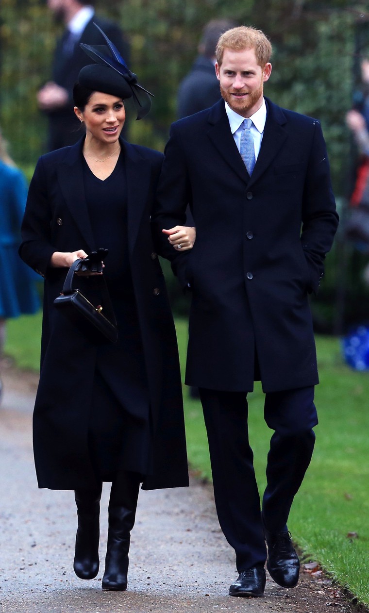 Image: The Royal Family Attend Church On Christmas Day