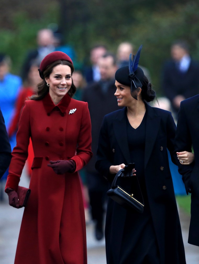 Image: The Royal Family Attend Church On Christmas Day