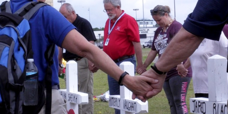 Greg Zanis makes crosses he puts at the sites of mass shootings.