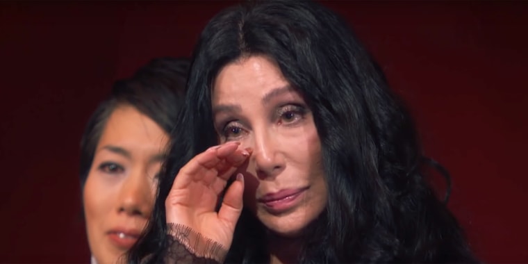 Cher tears up at Adam Lambert's version of "Believe" at Kennedy Center Honors