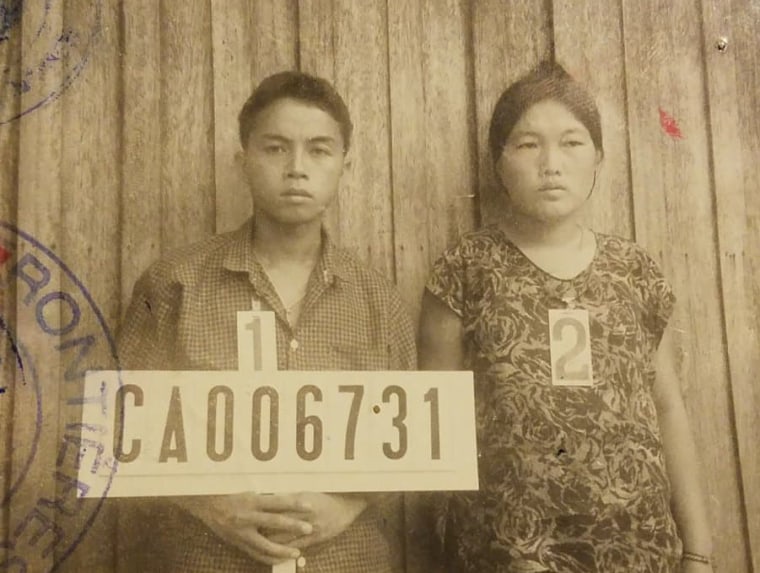 Image: Samantha Vang's parents during the refugee resettlement process