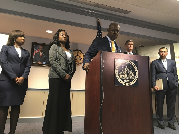 Image: Fulton County District Attorney Paul Howard at a press conference on the killing of Jamarion Robinson on Dec. 28, 2018.
