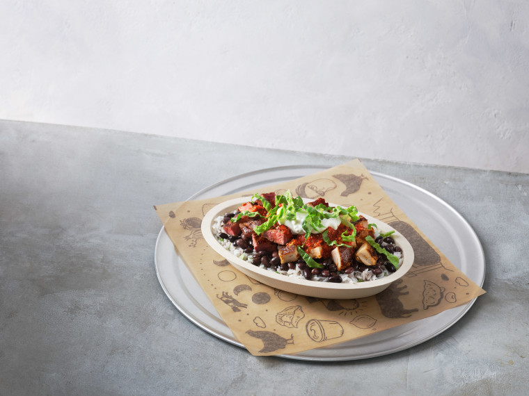 Beef up in the New Year with Chipotle's Double Protein bowl.