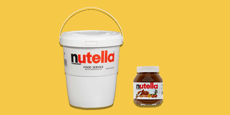 Heaven is a 5kg (11lb) tub of Nutella