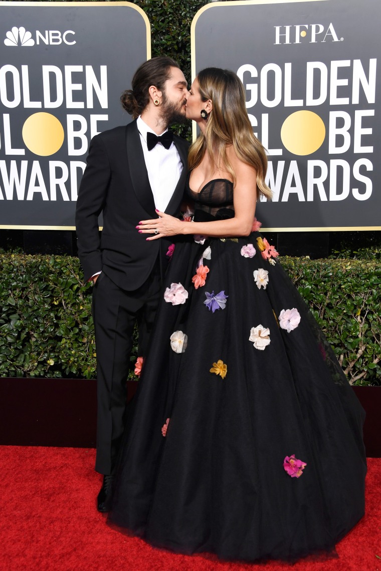 Heidi Klum and fiance Tom Kaulitz at the 2019 Golden Globes