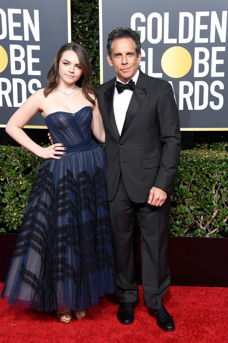 Ben Stiller and daughter Ella at 76th Annual Golden Globe Awards