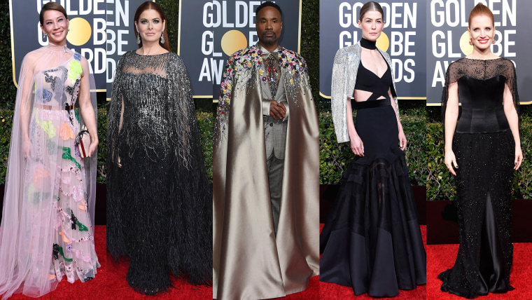 Golden Globes fashion trends: Capes