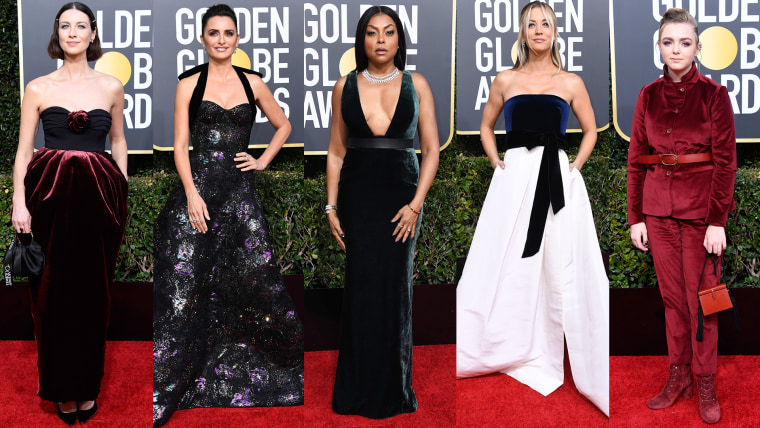 Golden Globes fashion: Velvet