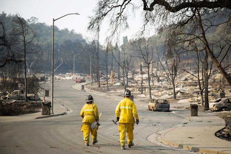 Image: Multiple Wildfires Continue To Ravage California Wine Country