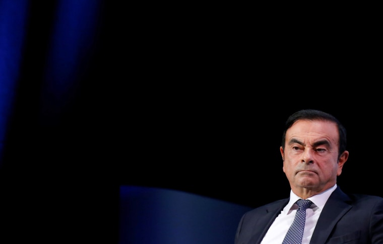 Carlos Ghosn at the Paris Auto Show in Paris on Oct. 1, 2018.