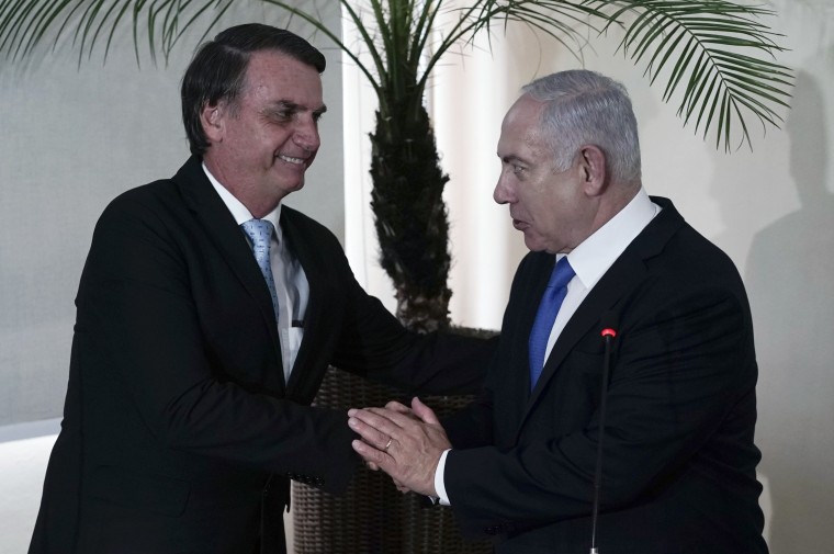 Image: Jair Bolsonaro and Benjamin Netanyahu