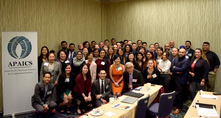 Attendees, staff, and alumni at APAICS's 2018 National Leadership Academy.