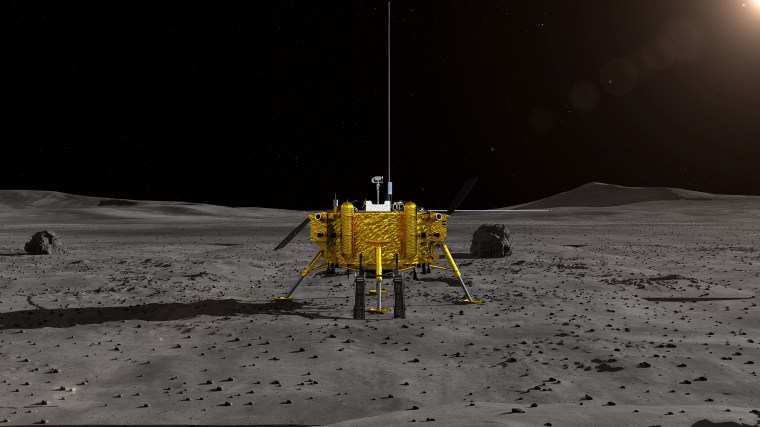 Image: Chinese lunar probe expected to land on moon in coming days