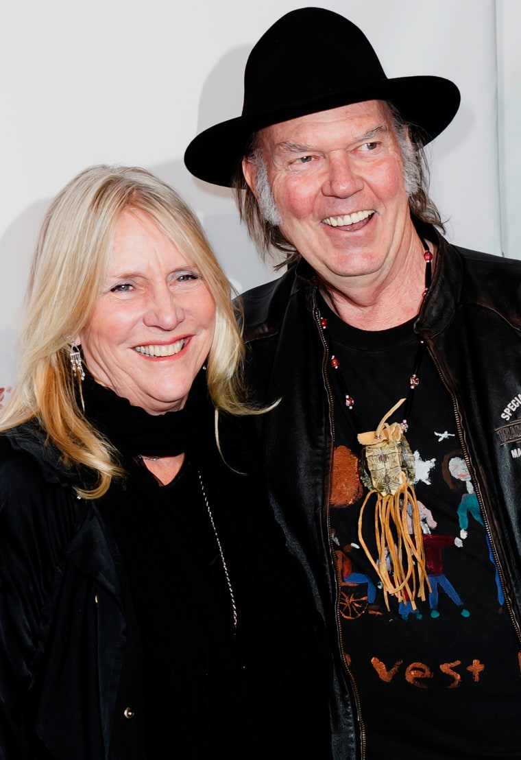 Image: Pegi and Neil Young in Los Angeles in 2014.