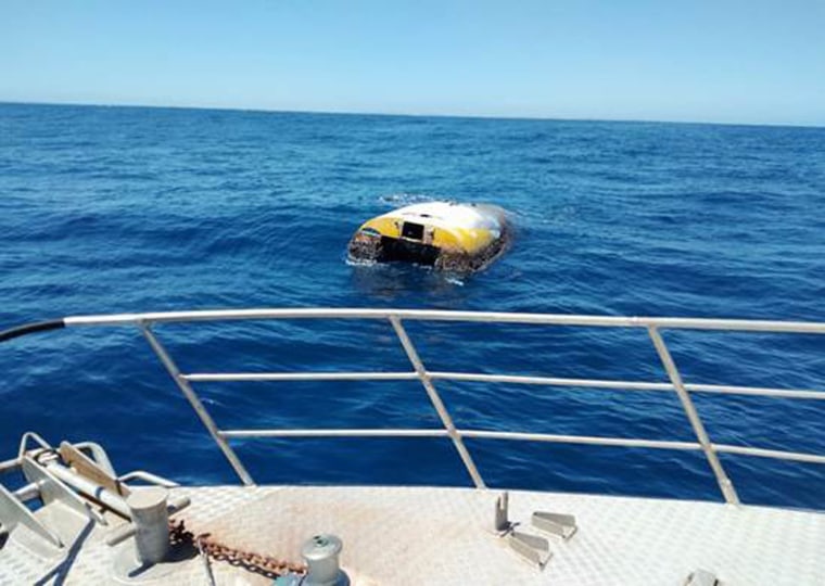 Image: The yacht abandoned by solo sailor Abby Sunderland in 2010 was found off the Australian Coast on Jan. 2, 2019.