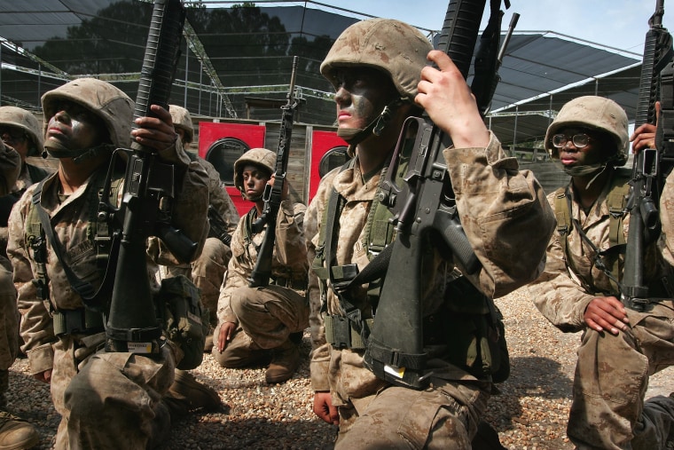 Image: Marine Recruits Endure Basic Training On Parris Island