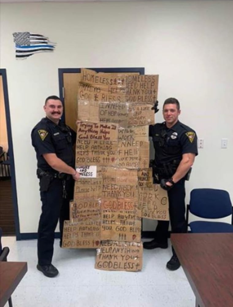 Image: Mobile police homeless quilt