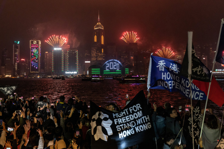 Image: Hong Kong Marks New Year With Anti-Government Protests