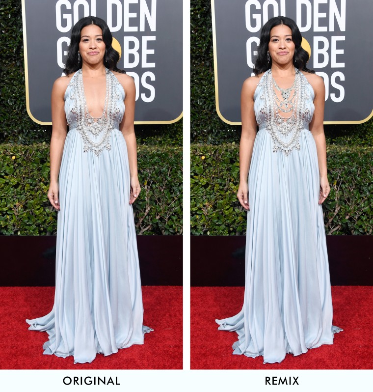 Gina Rodriguez at Golden Globes 2019