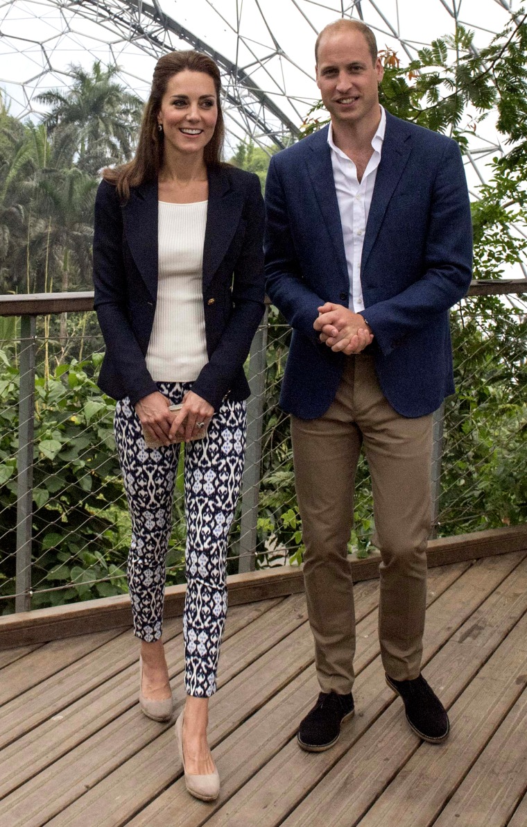 The Duke And Duchess Of Cambridge Visit Eden Project