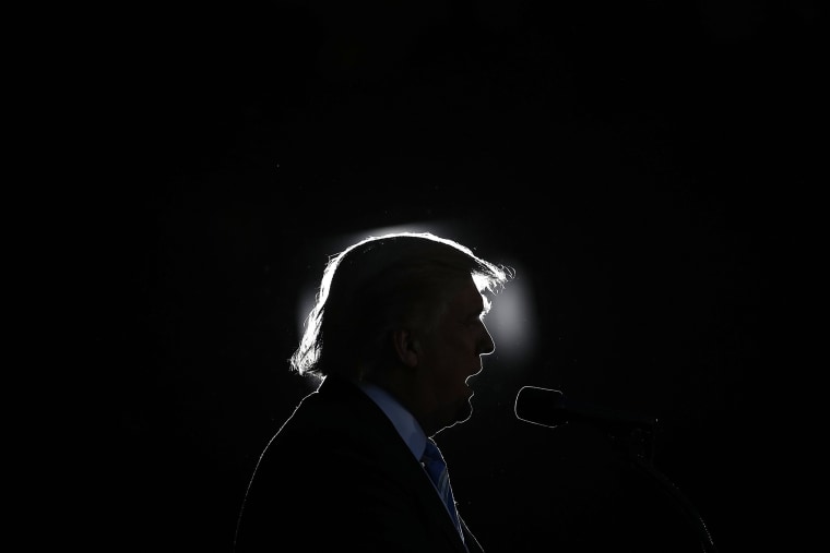 Image: Republican presidential candidate Donald Trump delivers remarks on Oct. 22, 2016 in Virginia Beach, Virginia.
