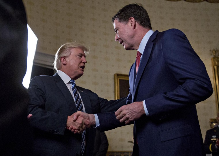 Image: President Trump and James Comey