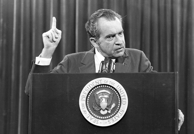 Image: President Richard Nixon speaks near Orlando, Fla